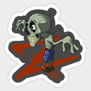 zombie halloween Sticker